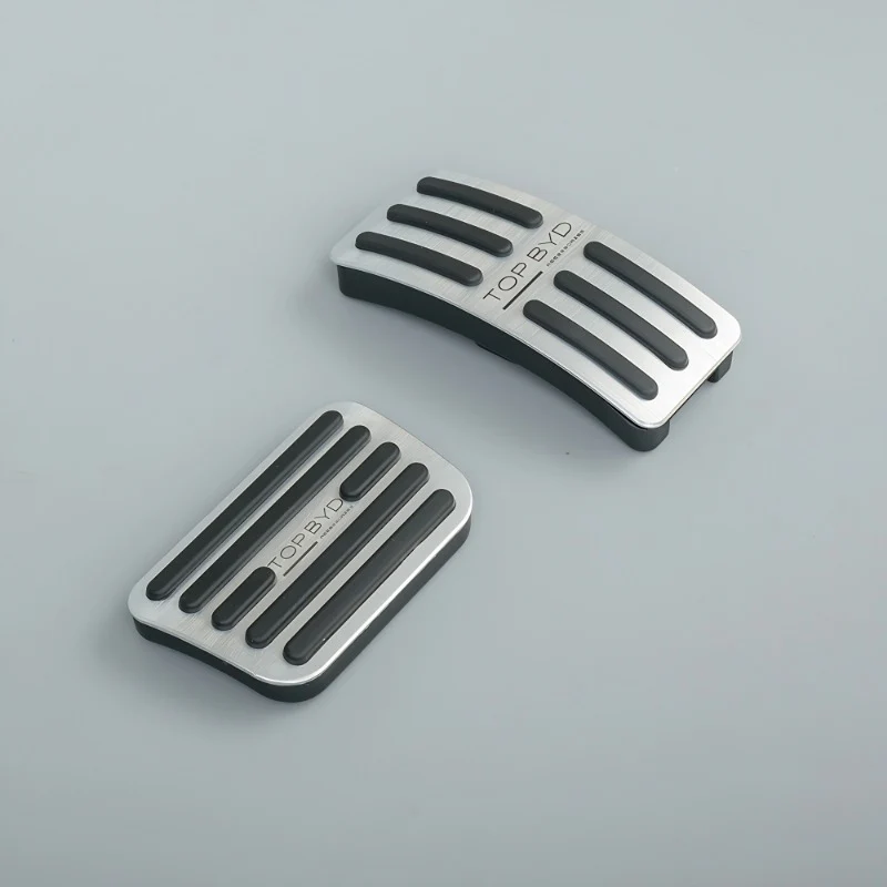 Brushed Aluminum Anti-Slip Pedal for BYD - Image 3
