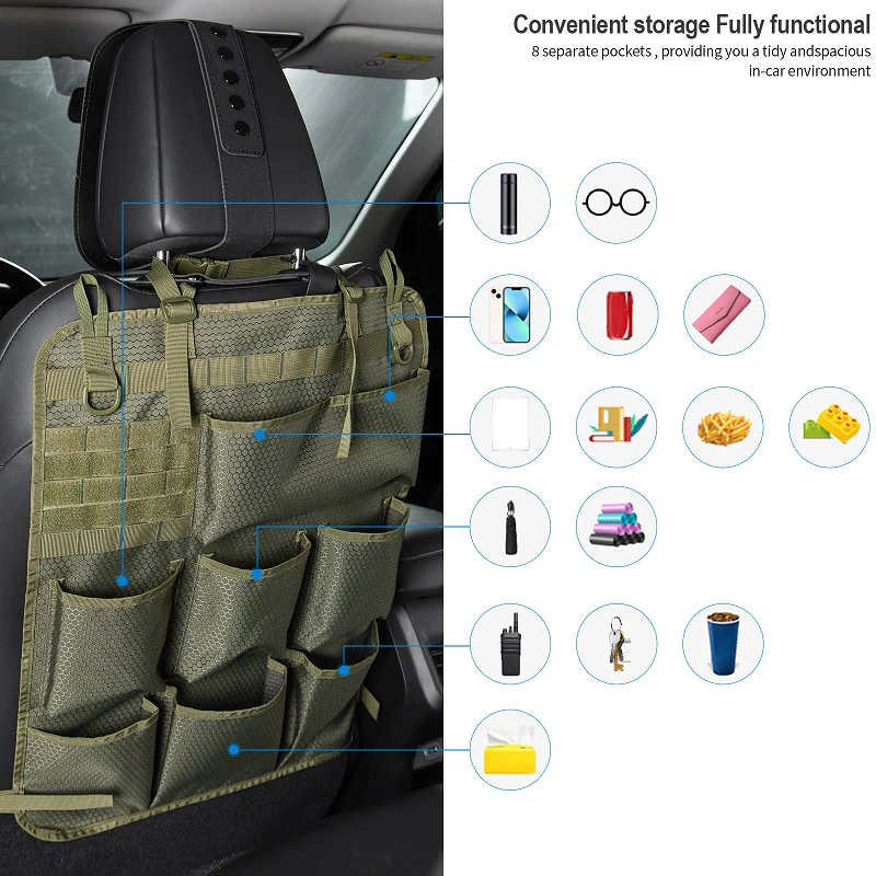 Car Seat Back Tactical Storage Bag - Image 6