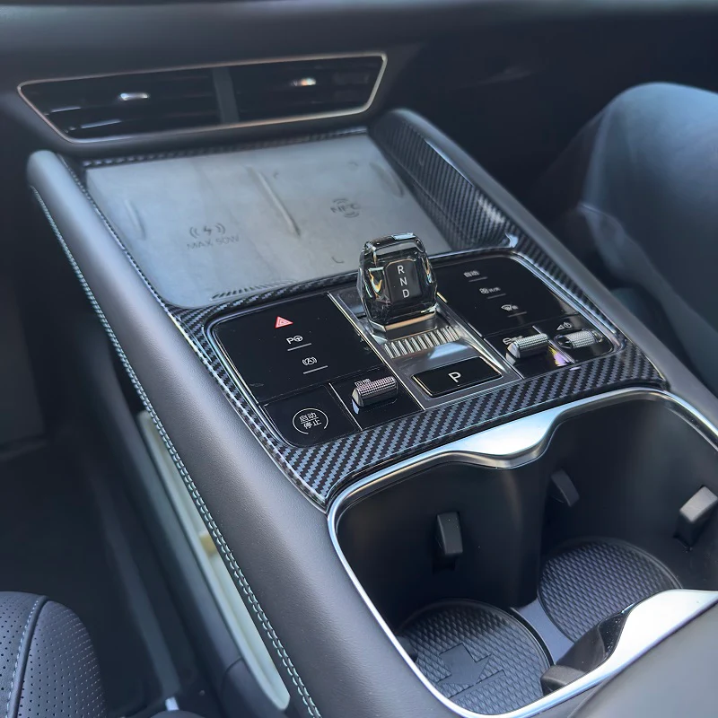 Carbon Fibre Style Center Console Wrap for BYD Sealion 7 - Image 2