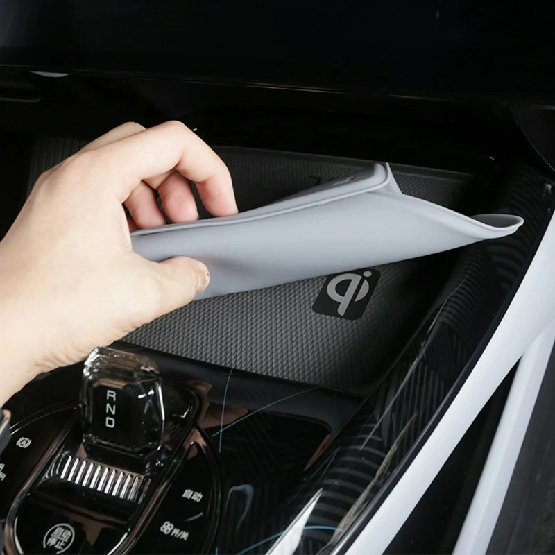 Center Console Silicone Pad for Wireless Charging Space - Image 7