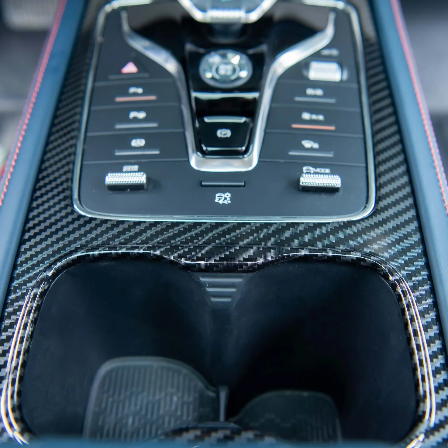 ABS Carbon Fiber Center Console Wrap for BYD Atto 3 - Image 3