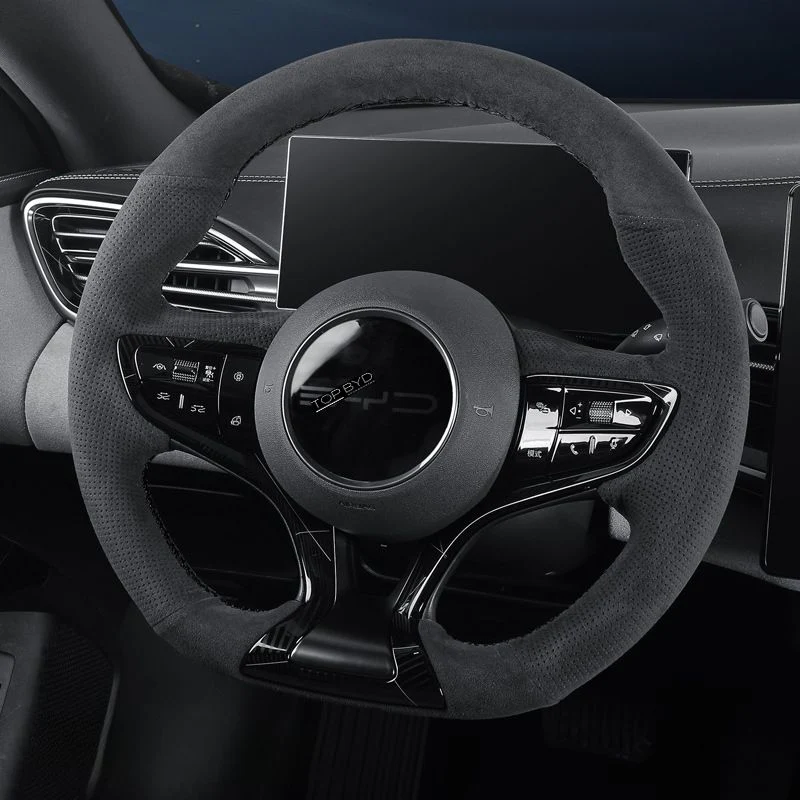 Genuine Alcantar® Steering Wheel Cover for BYD Seal - Image 2