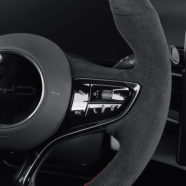 Genuine Alcantar® Steering Wheel Cover for BYD Seal - Image 6