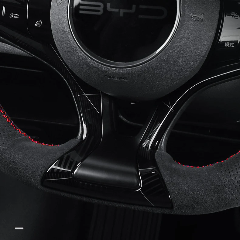 Genuine Alcantar® Steering Wheel Cover for BYD Seal - Image 7