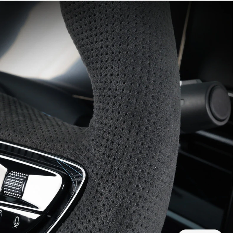 Genuine Alcantar® Steering Wheel Cover for BYD Seal - Image 8