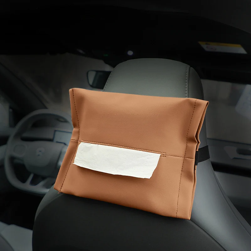 Microfiber Skin Leather Tissue Box for BYD - Image 2