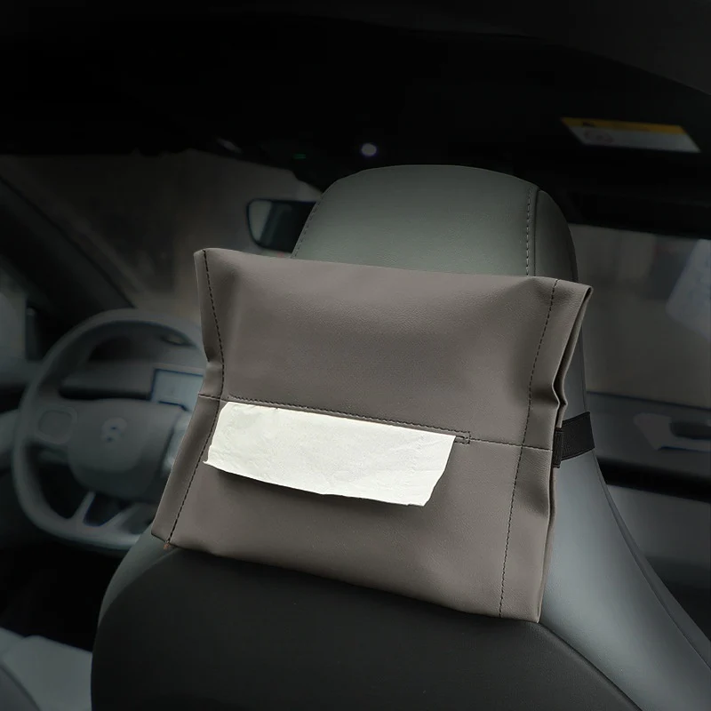 Microfiber Skin Leather Tissue Box for BYD - Image 3