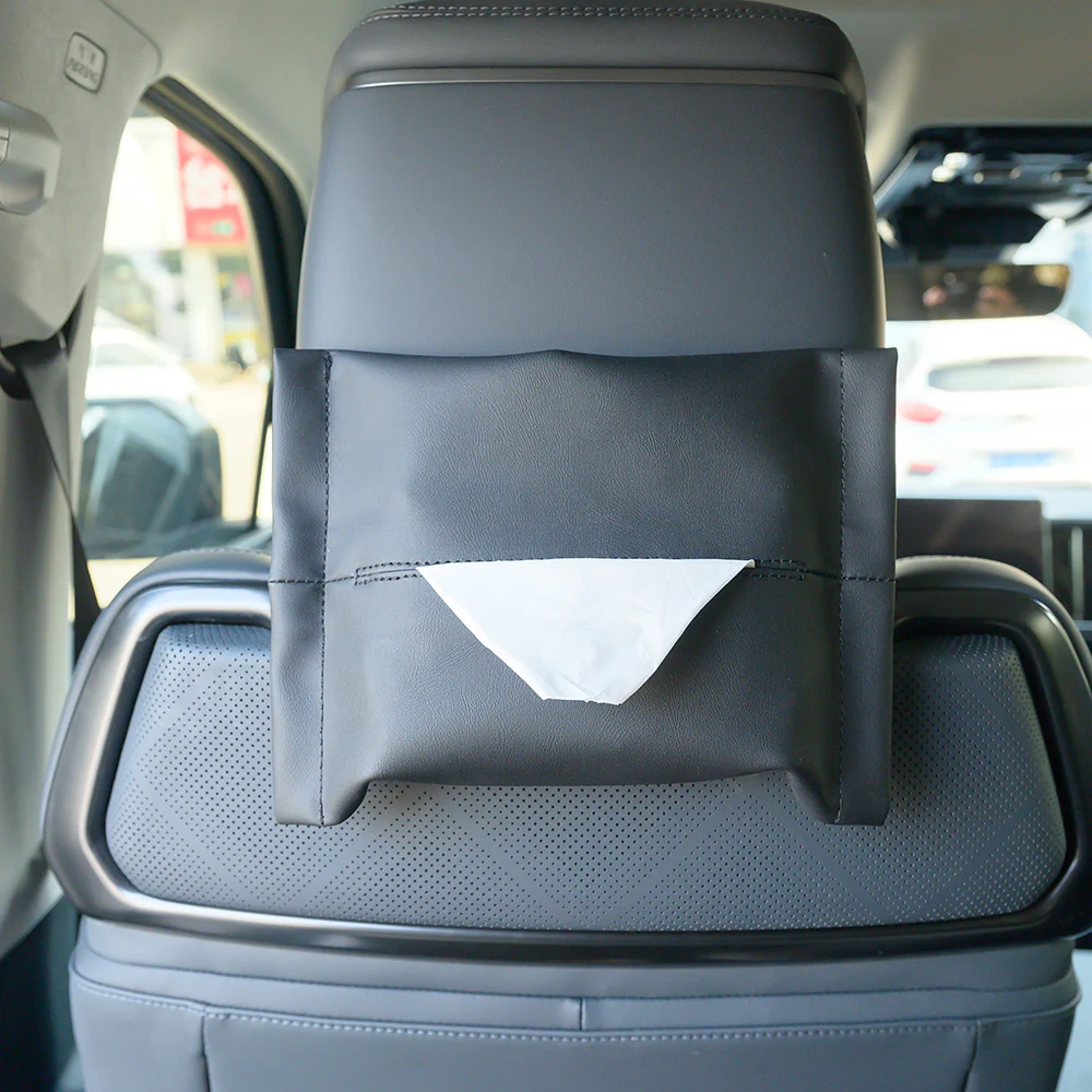 Microfiber Skin Leather Tissue Box for BYD - Image 5