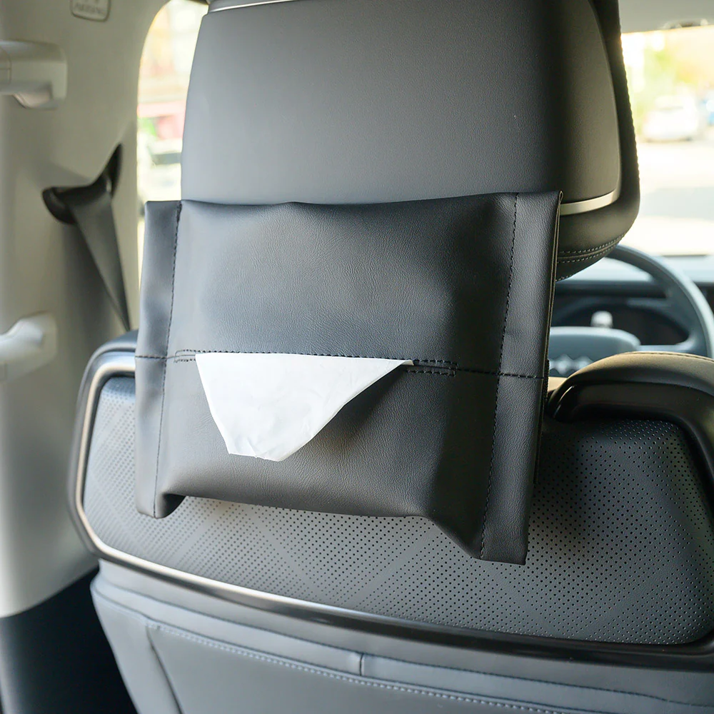 Microfiber Skin Leather Tissue Box for BYD - Image 7