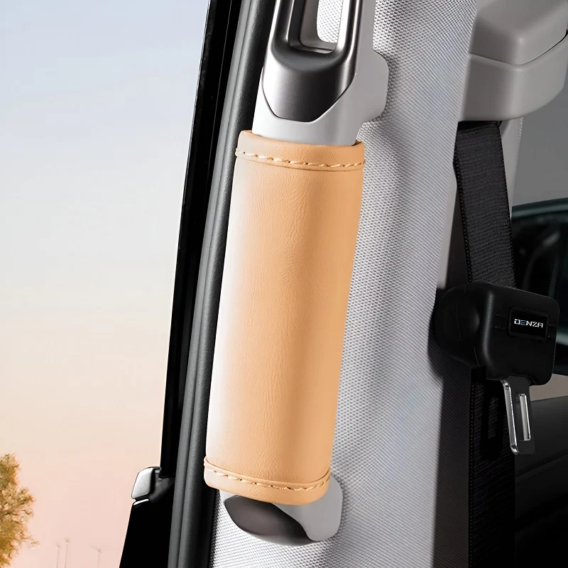 Middle Door Handle Leather Cover for DENZA D9 - Image 2