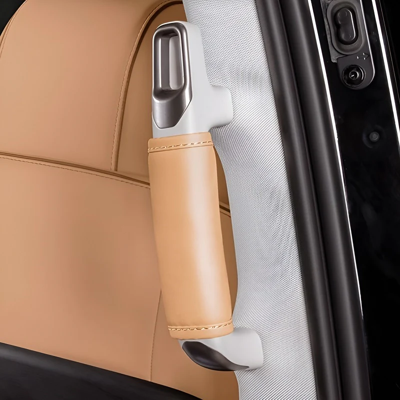 Middle Door Handle Leather Cover for DENZA D9 - Image 4