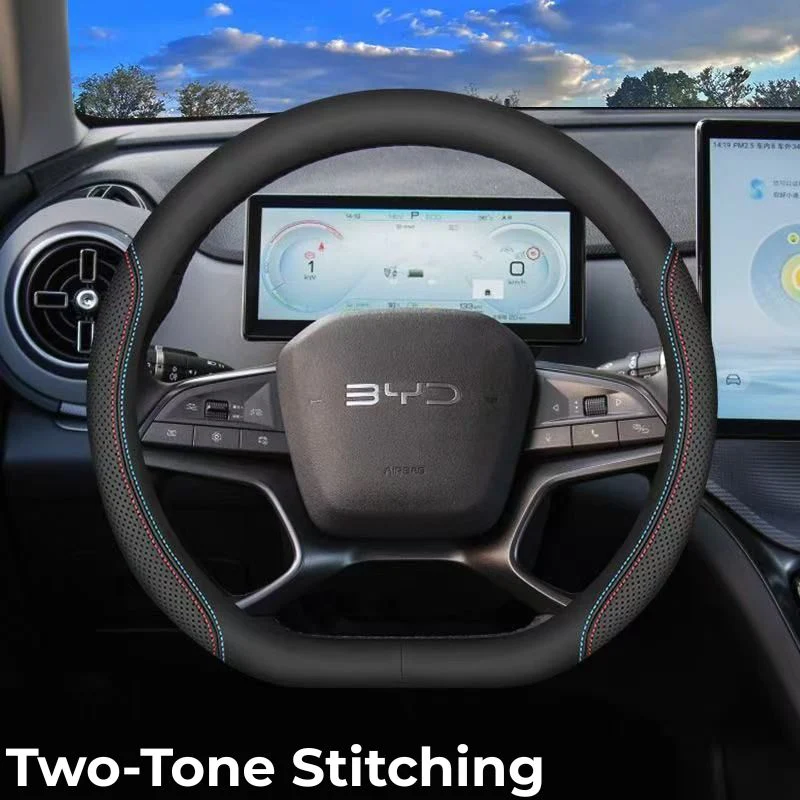 Napa Leather Steering Wheel Cover for BYD - Image 3